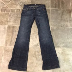 Women’s 7 for all mankind wide leg denim